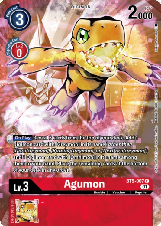 Image for Agumon - BT5-007 (Digimon Royal Knights Card Set) - Digimon Card Game