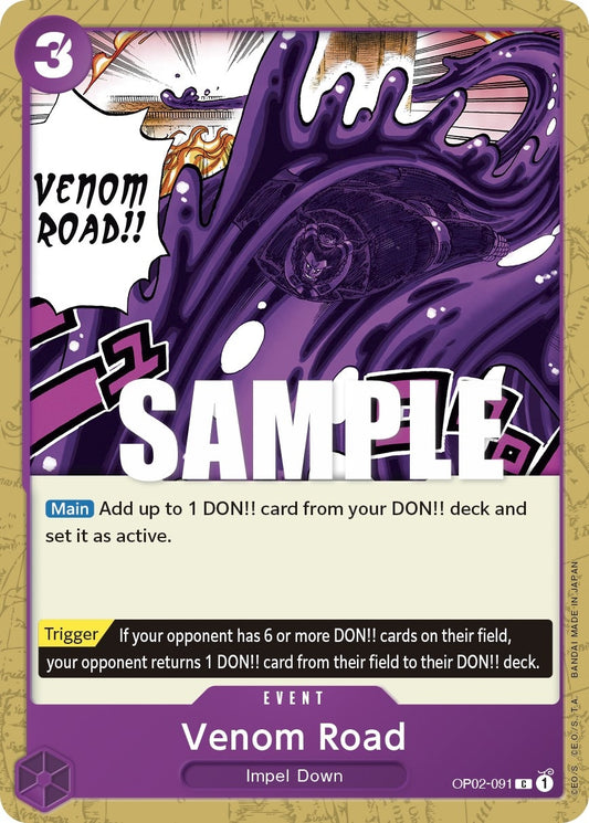 Image for Venom Road - One Piece Card Game