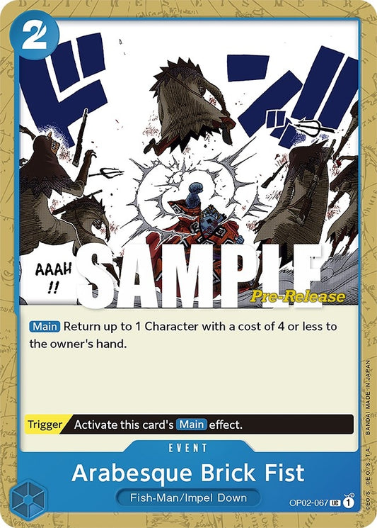 Image for Arabesque Brick Fist - One Piece Card Game