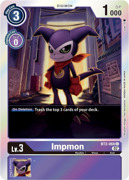 Image for Impmon - BT2-068 (Alternate Art) - Digimon Card Game