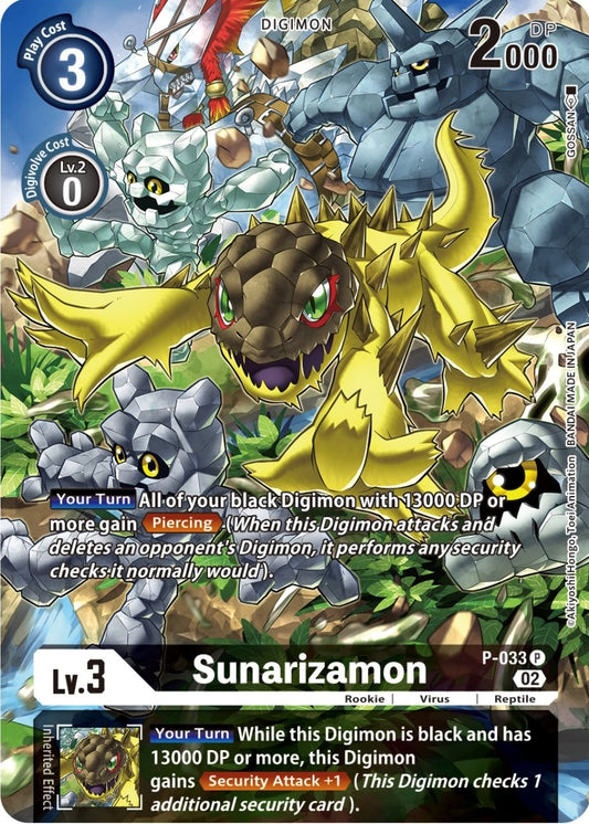 Image for Sunarizamon - P-033 (Alternate Art) - Digimon Card Game