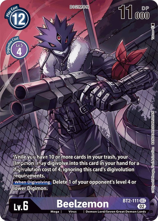 Image for Beelzemon - BT2-111 (Alternate Art) - Digimon Card Game