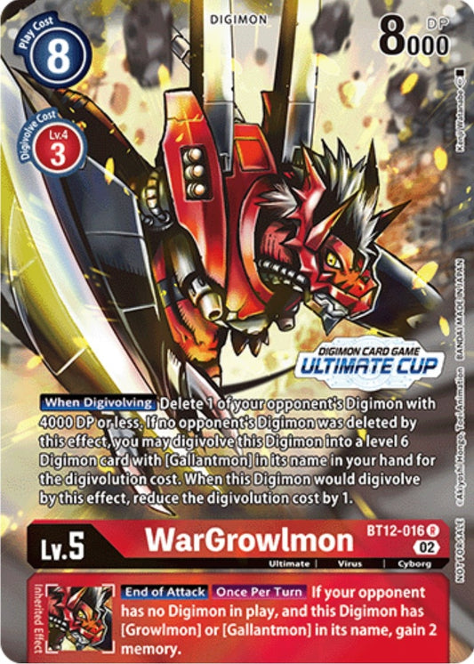 Image for WarGrowlmon (Ultimate Cup) - Digimon Card Game
