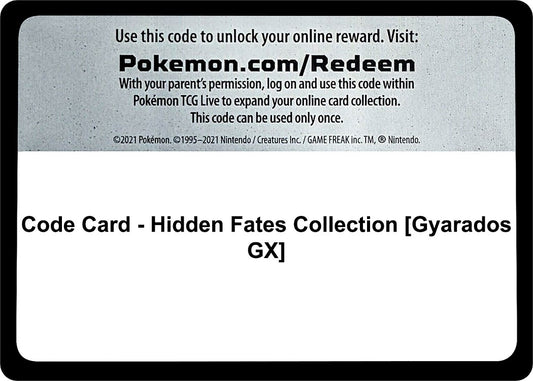 Image for Code Card - Hidden Fates Collection [Gyarados GX] - Pokemon