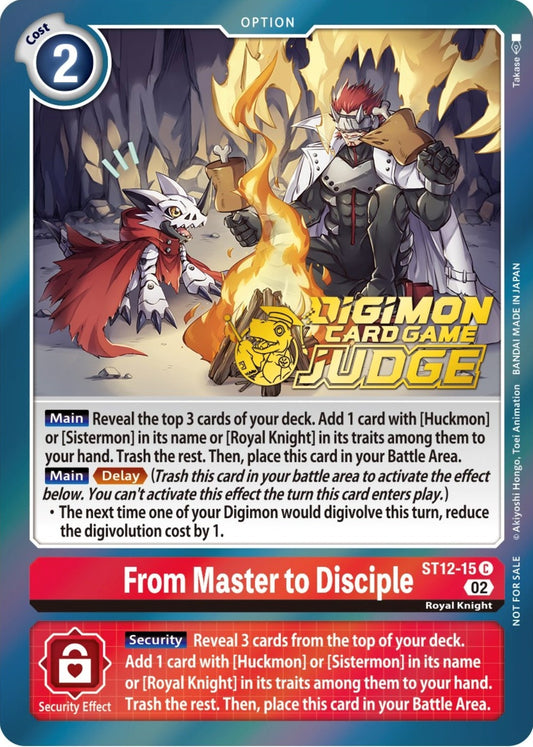 Image for From Master to Disciple (Judge Pack 3) - Digimon Card Game