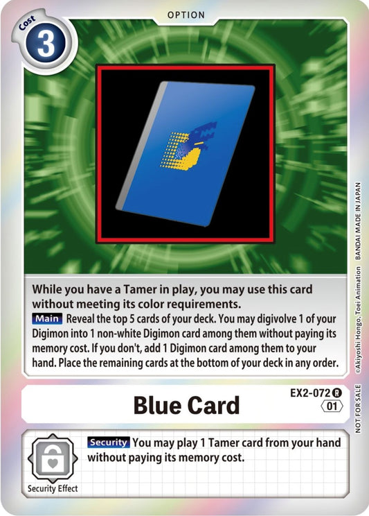 Image for Blue Card (Event Pack 4) - Digimon Card Game