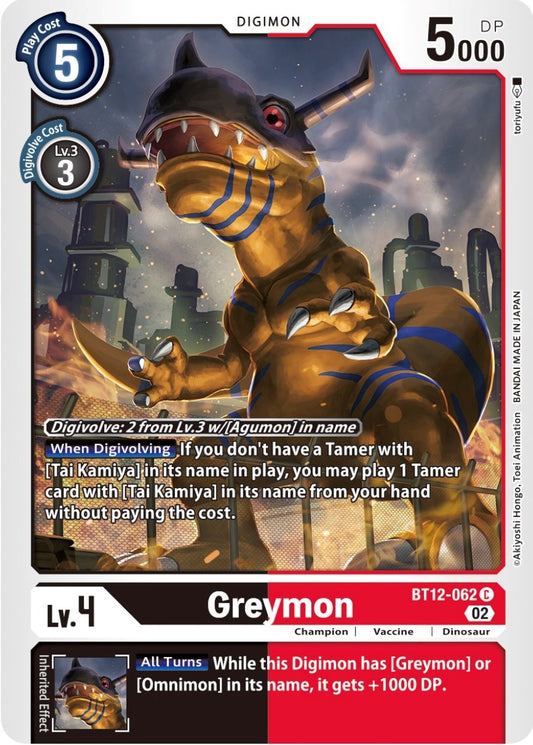 Image for Greymon - Digimon Card Game