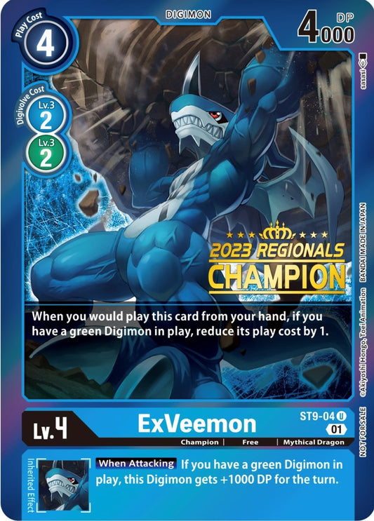 Image for ExVeemon (2023 Regionals Champion) - Digimon Card Game