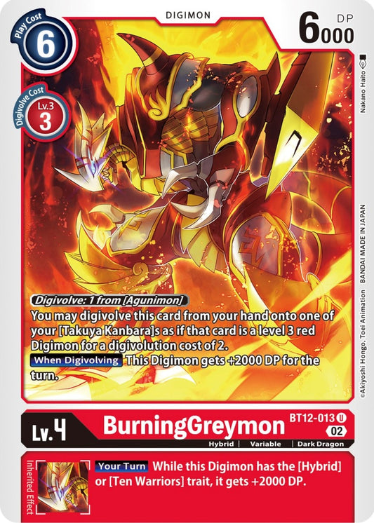 Image for BurningGreymon - Digimon Card Game