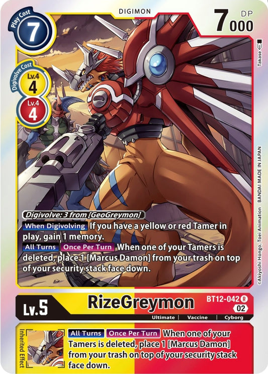 Image for RizeGreymon - Digimon Card Game
