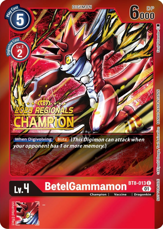 Image for BetelGammamon (2023 Regionals Champion) - Digimon Card Game