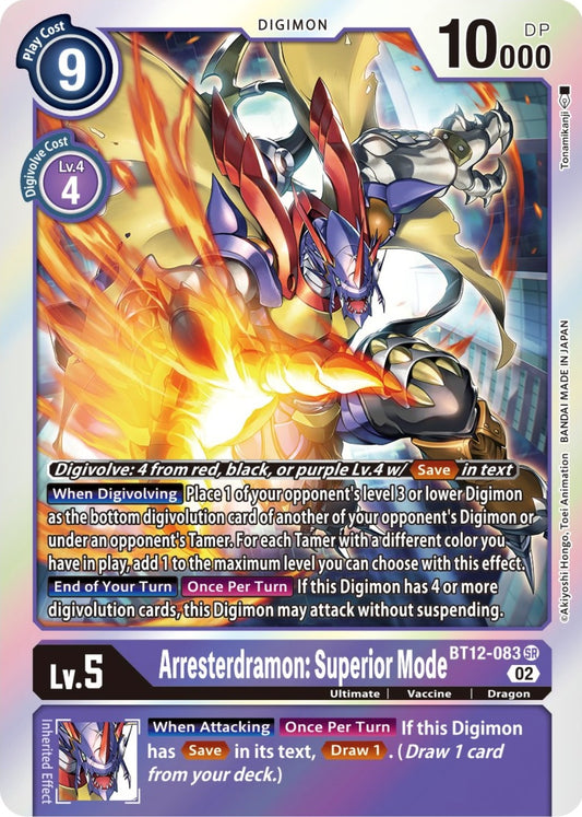 Image for Arresterdramon: Superior Mode - Digimon Card Game