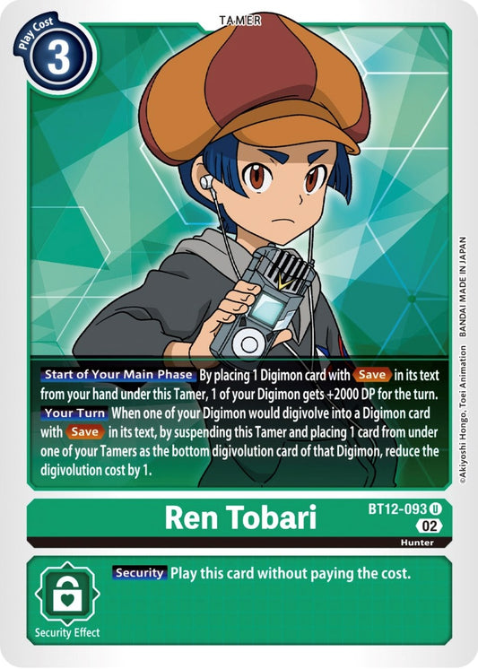 Image for Ren Tobari - Digimon Card Game
