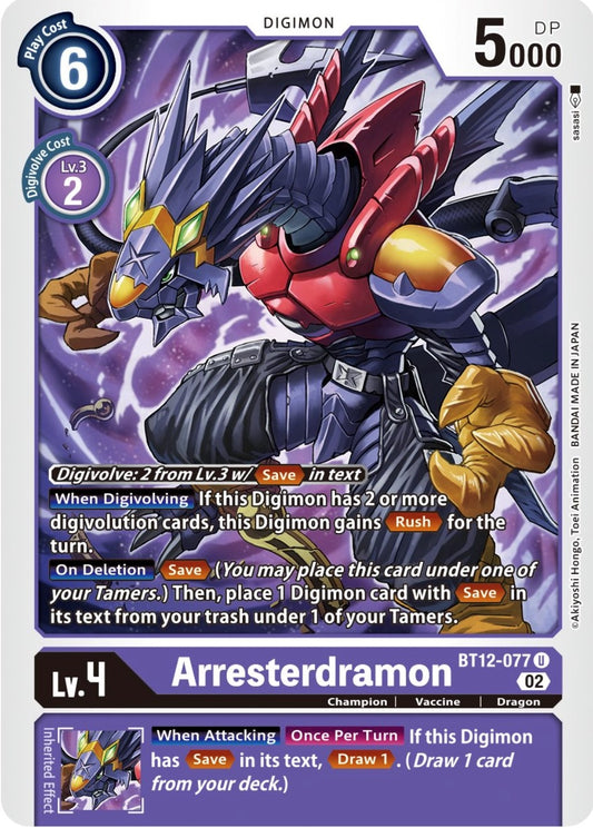 Image for Arresterdramon - Digimon Card Game