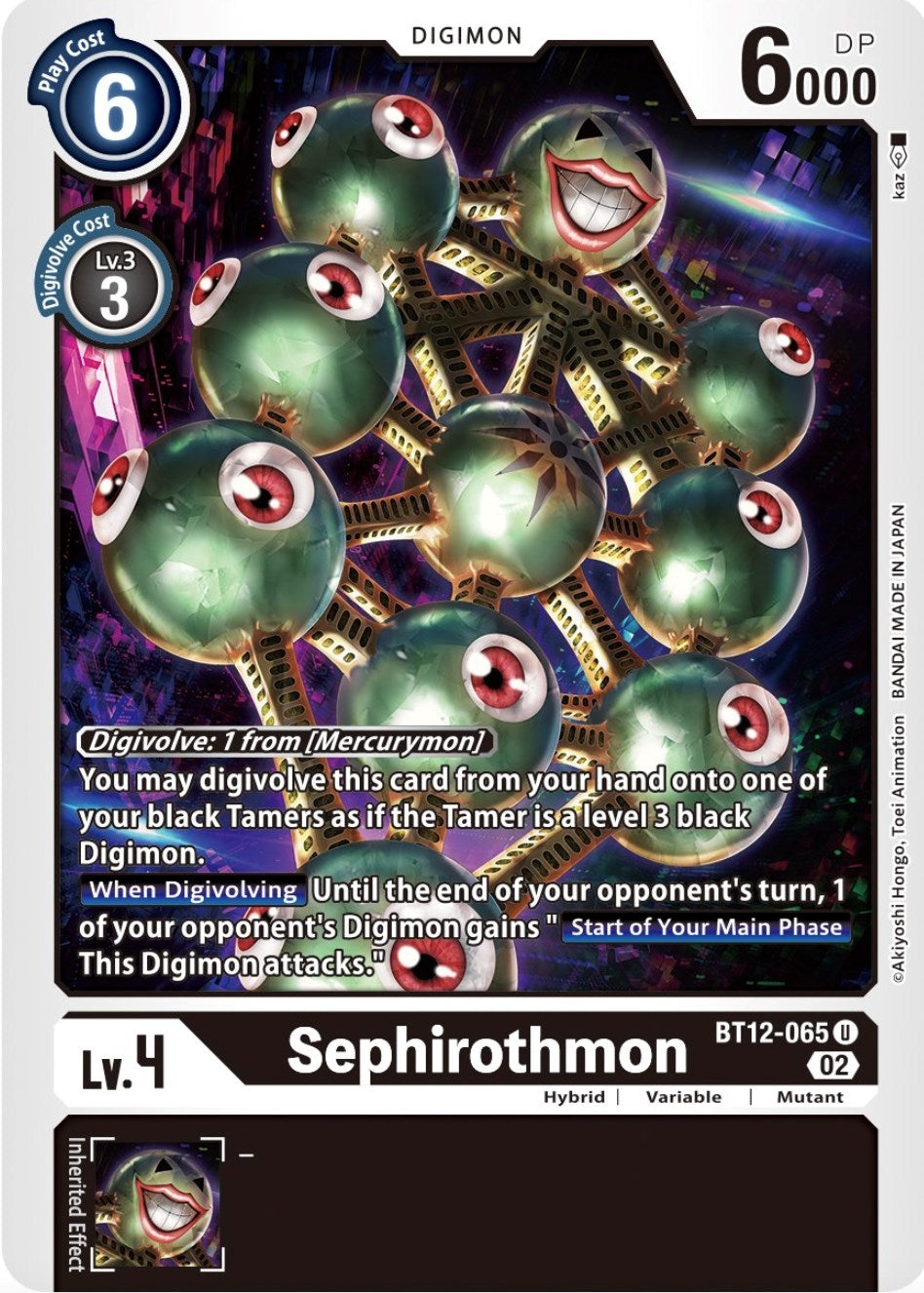 Image for Sephirothmon - Digimon Card Game