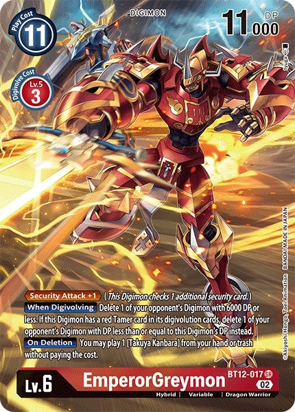 Image for EmperorGreymon (Alternate Art) - Digimon Card Game