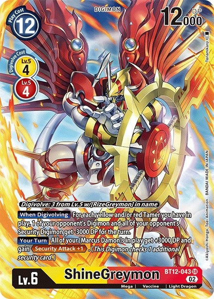 Image for ShineGreymon (Alternate Art) - Digimon Card Game