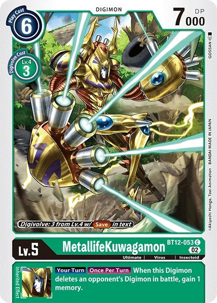 Image for MetallifeKuwagamon - Digimon Card Game
