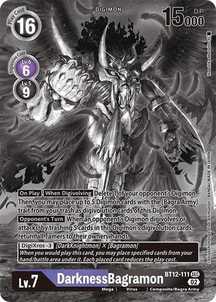 Image for DarknessBagramon (Alternate Art) (Black & White) - Digimon Card Game