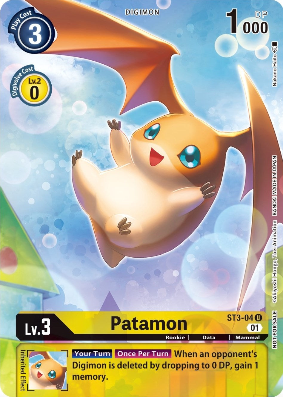 Image for Patamon - ST3-04 (Official Tournament Pack Vol.9) - Digimon Card Game