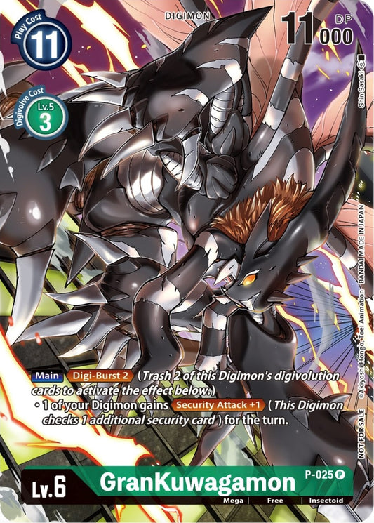 Image for GranKuwagamon - P-025 (Winner Pack Across Time) - Digimon Card Game
