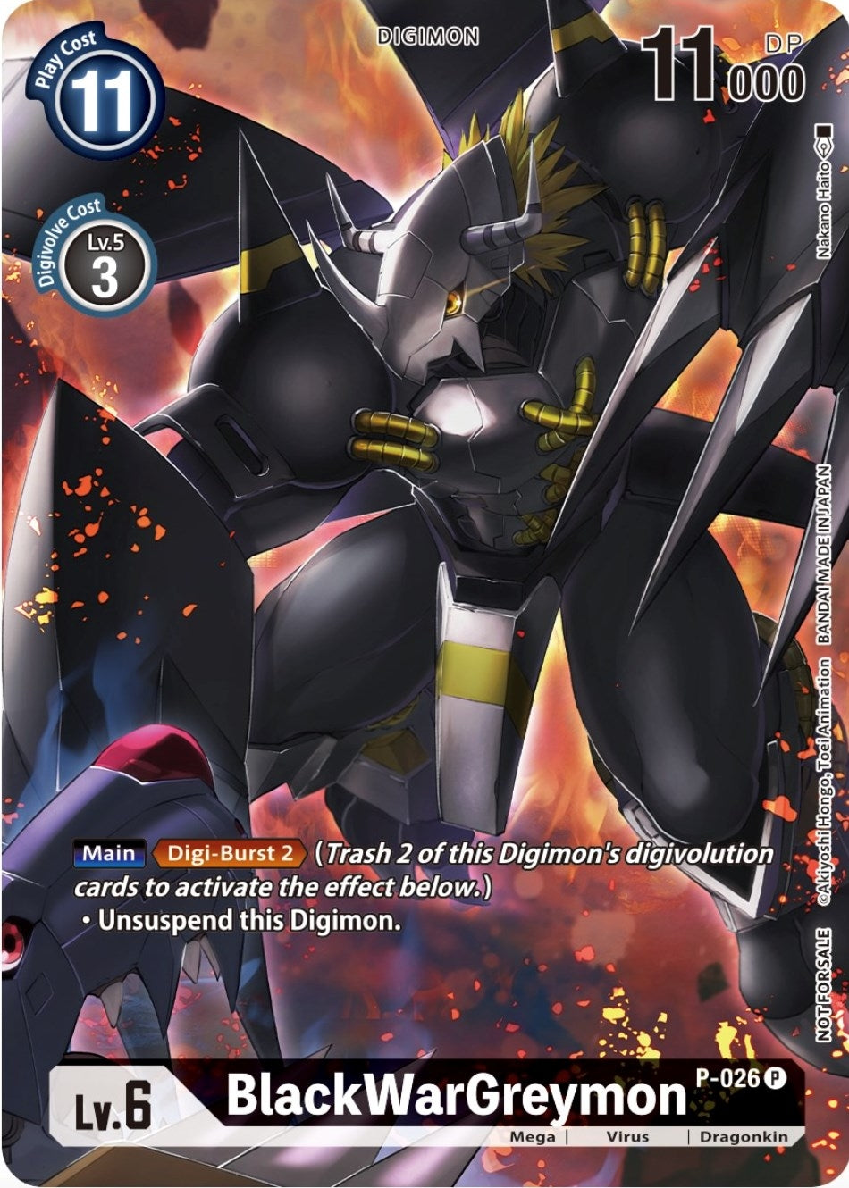 Image for BlackWarGreymon - P-026 (Winner Pack Across Time) - Digimon Card Game