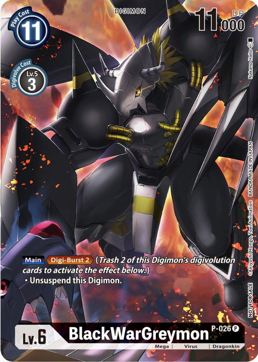 Image for BlackWarGreymon - P-026 (Winner Pack Across Time) - Digimon Card Game