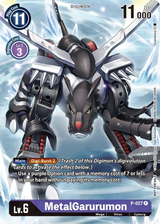 Image for MetalGarurumon - P-027 (Winner Pack Across Time) - Digimon Card Game