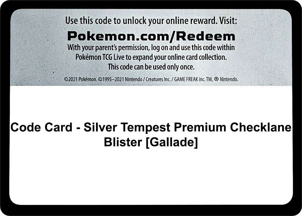 Image for Code Card - Silver Tempest Premium Checklane Blister [Gallade] - Pokemon