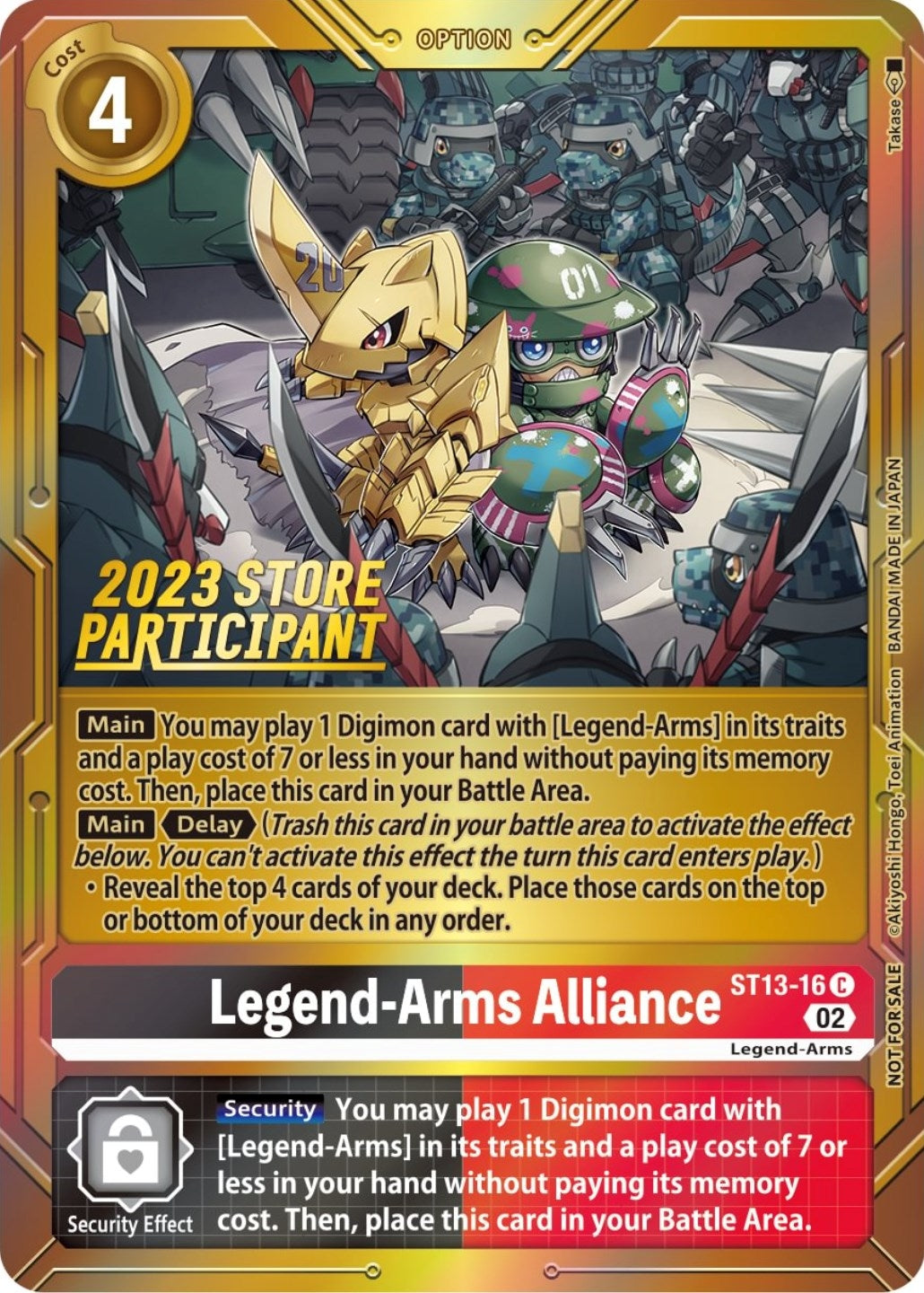 Image for Legend-Arms Alliance (2023 Store Participant) - Digimon Card Game