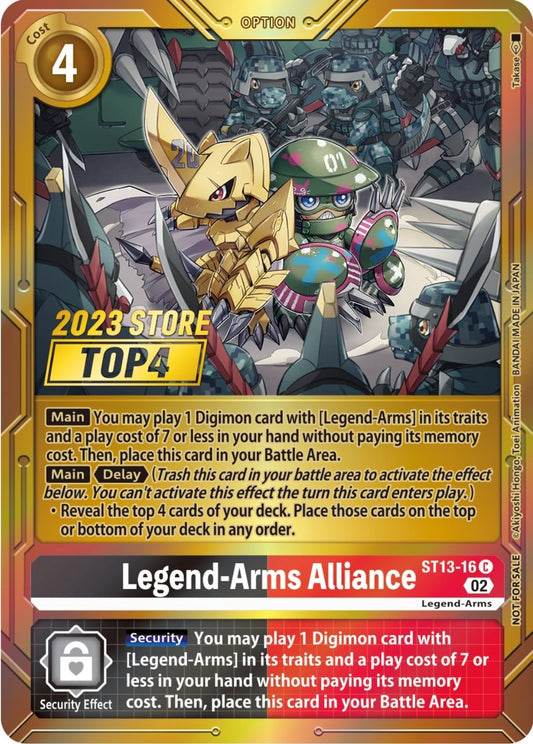 Image for Legend-Arms Alliance (2023 Store Top 4) - Digimon Card Game