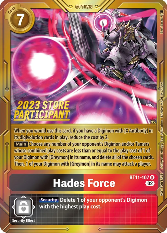Image for Hades Force (2023 Store Participant) - Digimon Card Game