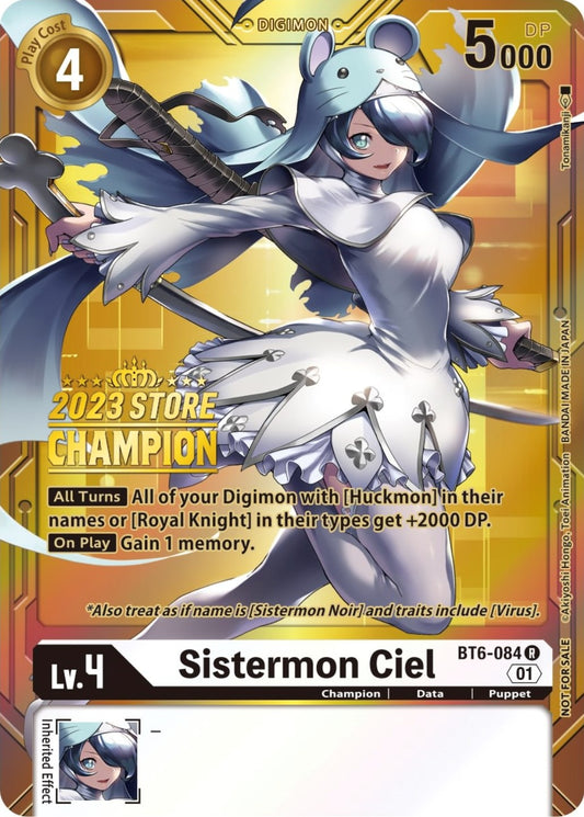 Image for Sistermon Ciel (2023 Store Champion) - Digimon Card Game