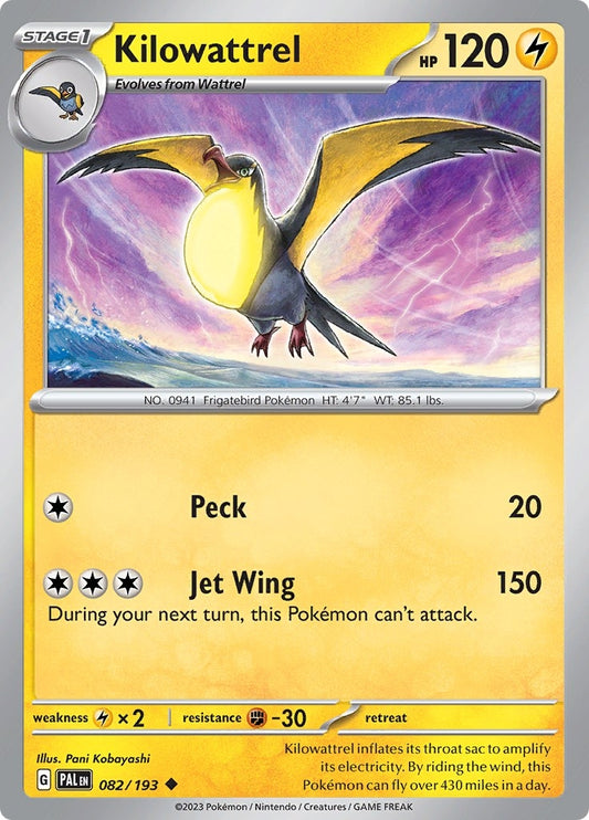 Image for Kilowattrel - Pokemon