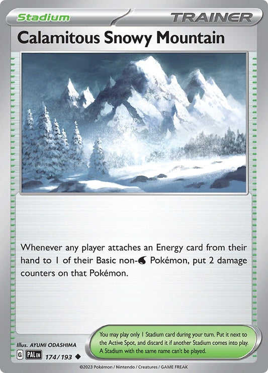 Image for Calamitous Snowy Mountain - Pokemon