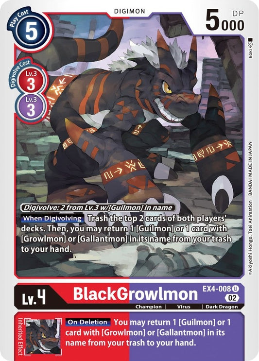 Image for BlackGrowlmon - Digimon Card Game