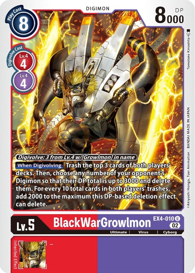 Image for BlackWarGrowlmon - Digimon Card Game