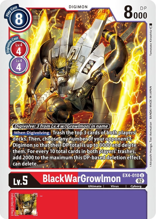 Image for BlackWarGrowlmon - Digimon Card Game