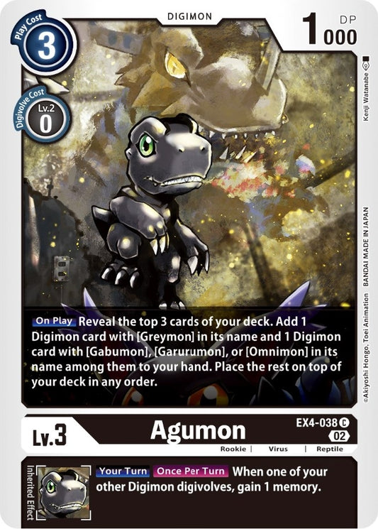 Image for Agumon - EX4-038 - Digimon Card Game