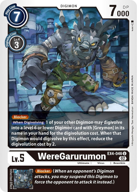 Image for WereGarurumon - Digimon Card Game