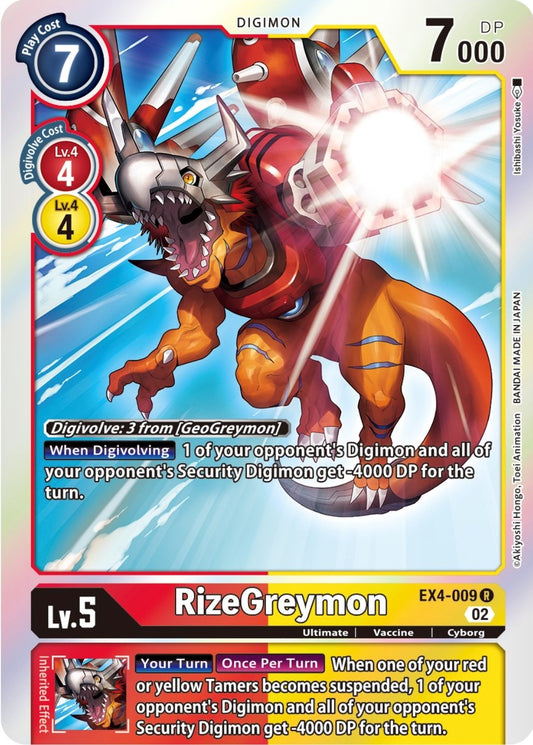 Image for RizeGreymon - Digimon Card Game