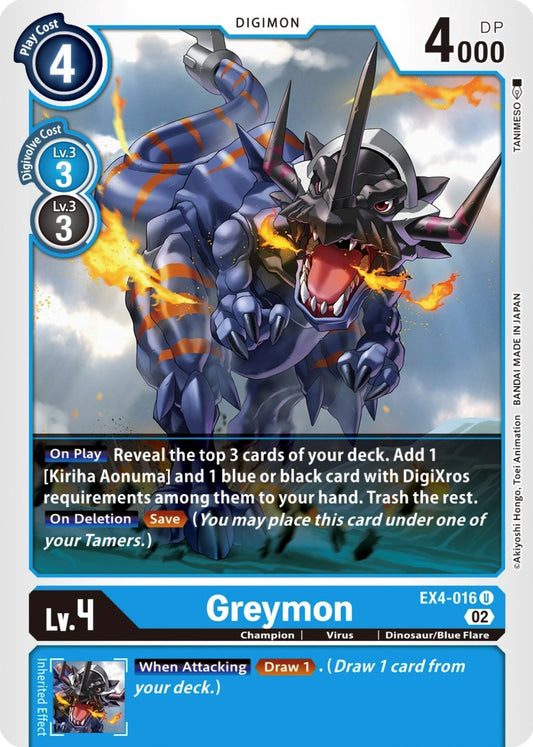 Image for Greymon - EX4-016 - Digimon Card Game