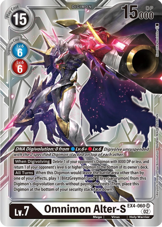 Image for Omnimon Alter-S (Silver Alternate Art) - Digimon Card Game