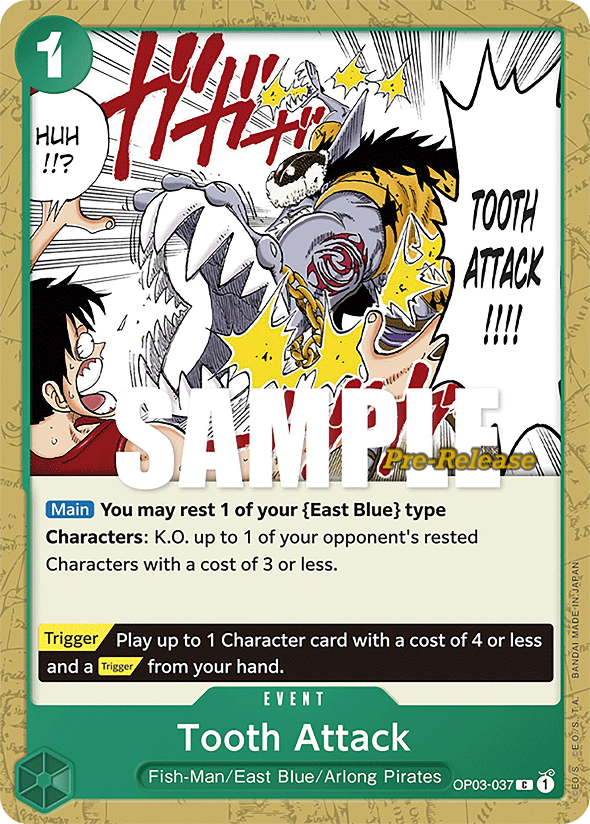 Image for Tooth Attack - One Piece Card Game