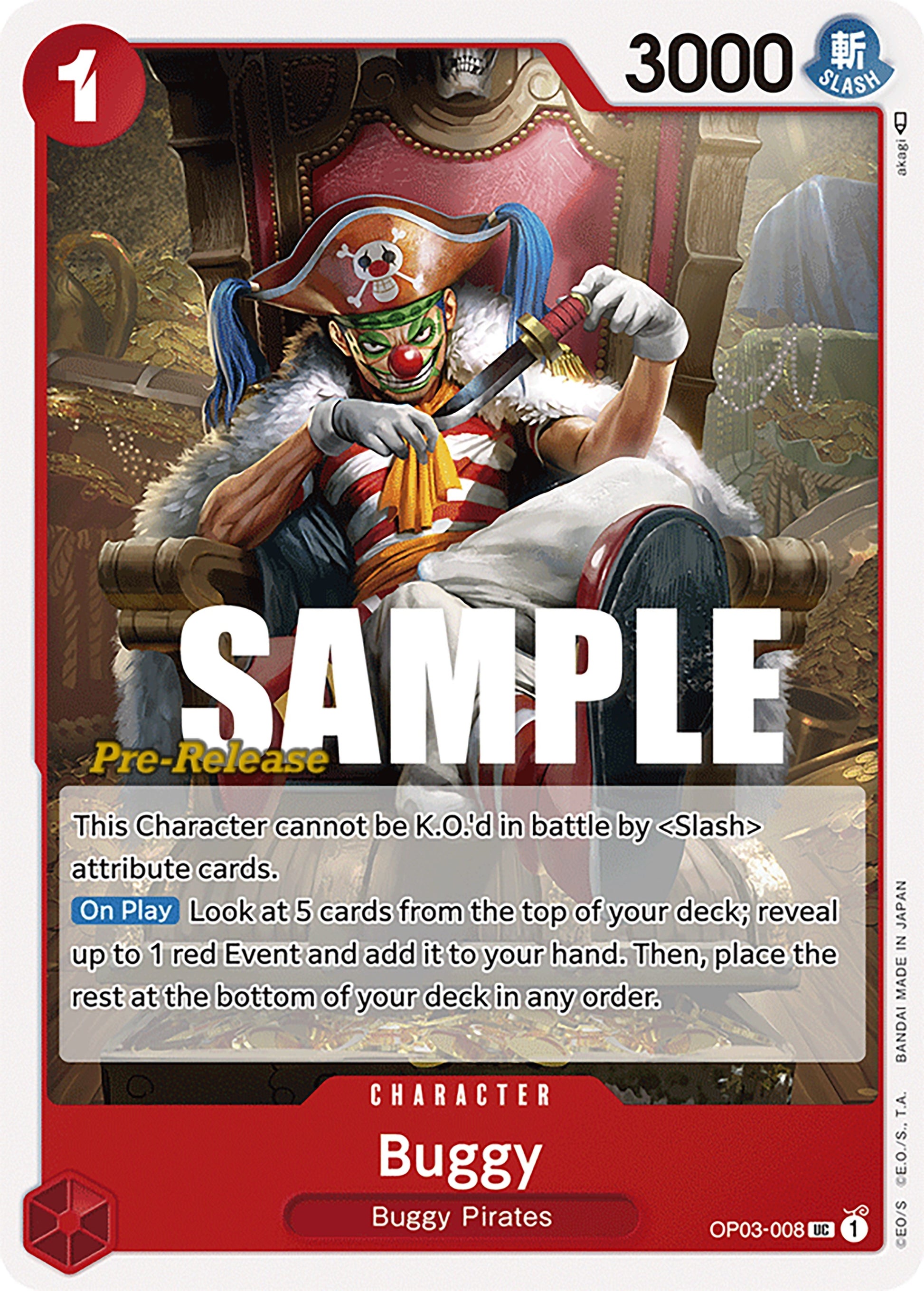 Image for Buggy (008) - One Piece Card Game