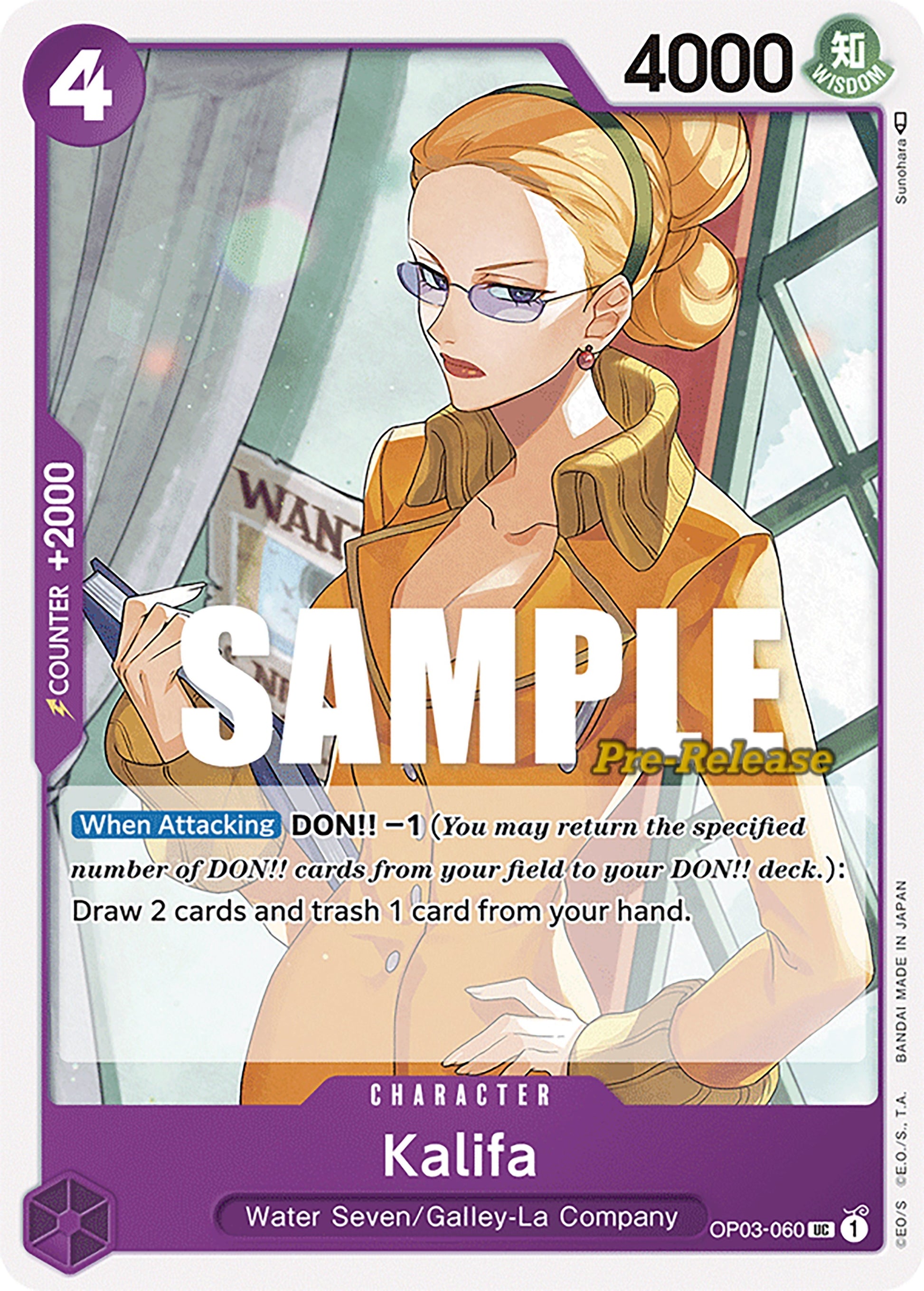 Image for Kalifa - One Piece Card Game