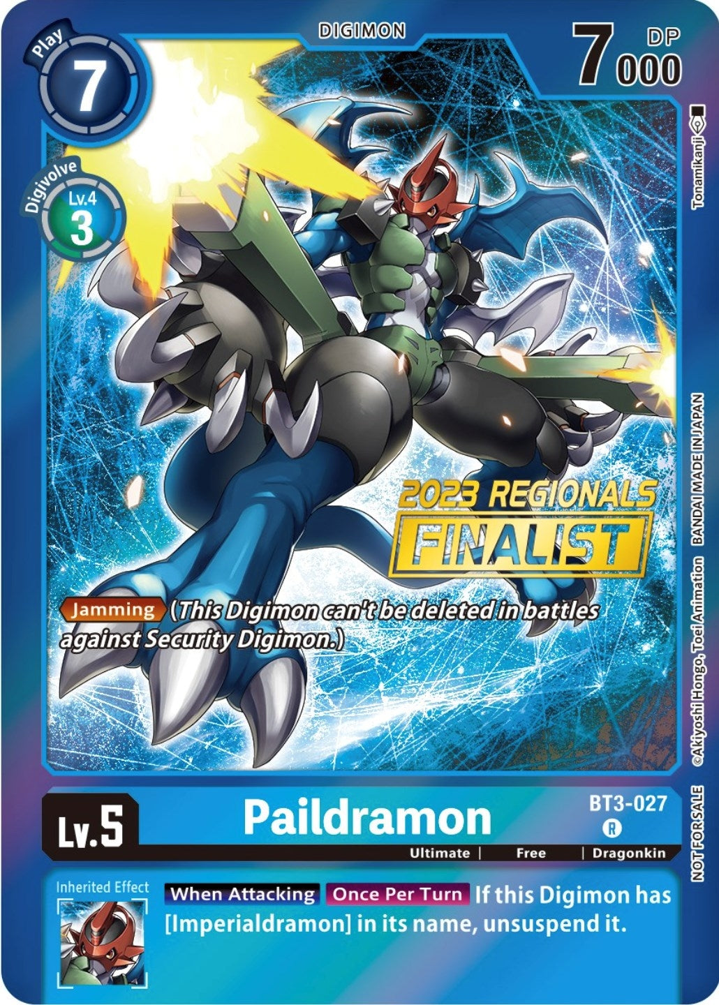Image for Paildramon (2023 Regionals Finalist) - Digimon Card Game
