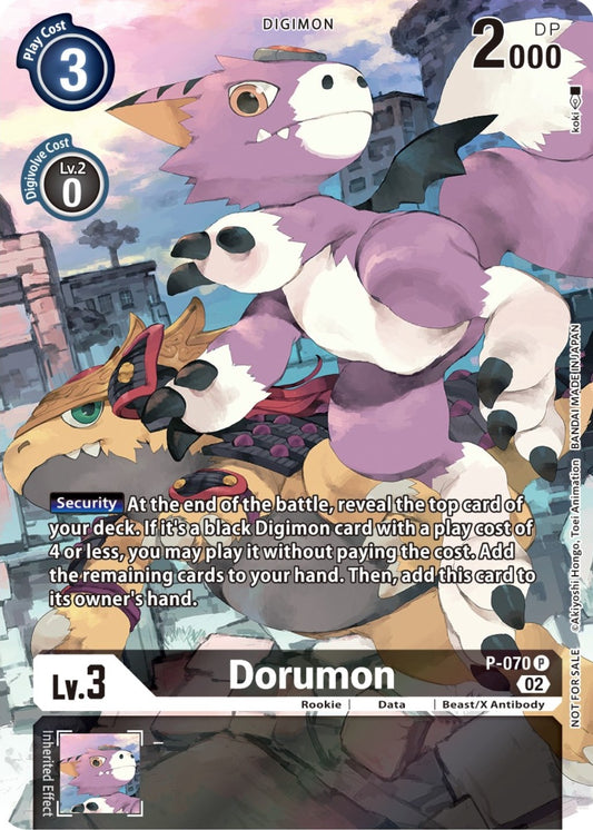 Image for Dorumon - P-070 (Official Tournament Pack Vol.10) - Digimon Card Game