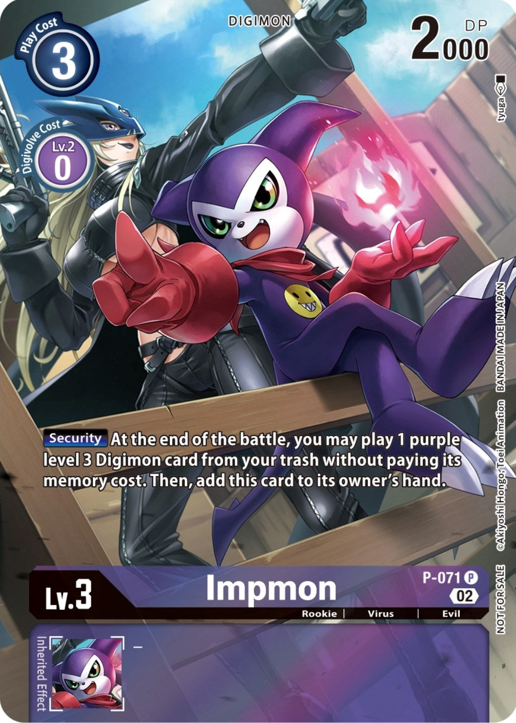 Image for Impmon - P-071 (Official Tournament Pack Vol.10) - Digimon Card Game