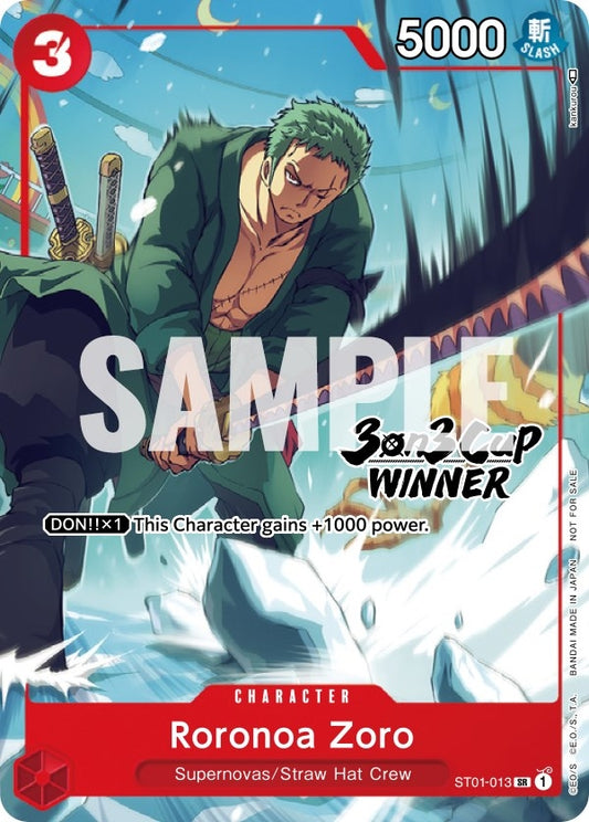Image for Roronoa Zoro (3-on-3 Cup) [Winner] - One Piece Card Game